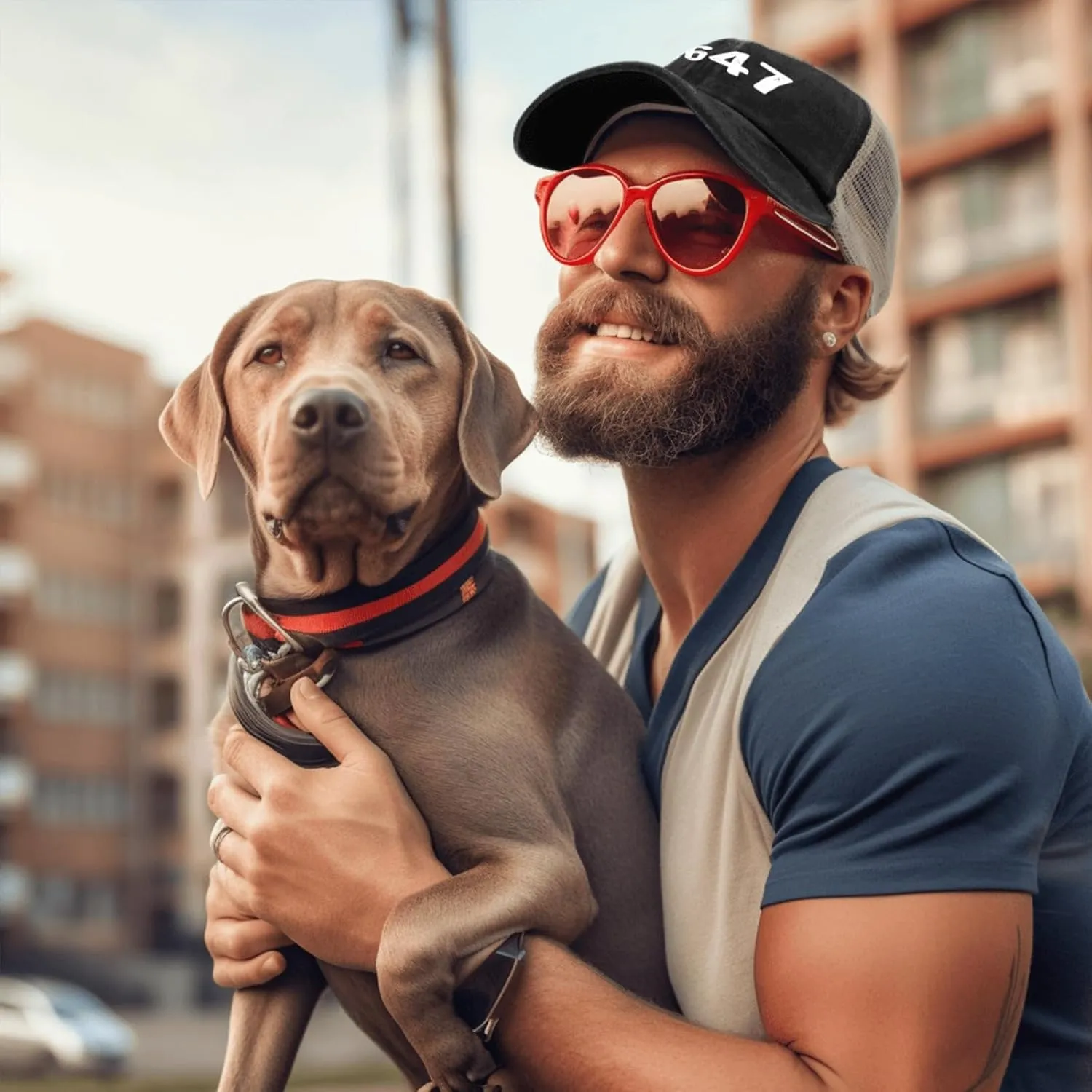 8647 Hat Trucker Hat Men Vintage Mesh Baseball Cap for Summer