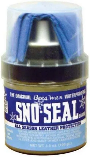 Atsko Sno-Seal 3.5. oz. (100 gram) with applicator Waterproofing