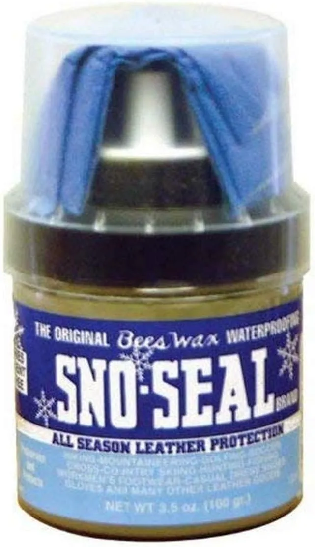 Atsko Sno-Seal 3.5. oz. (100 gram) with applicator Waterproofing