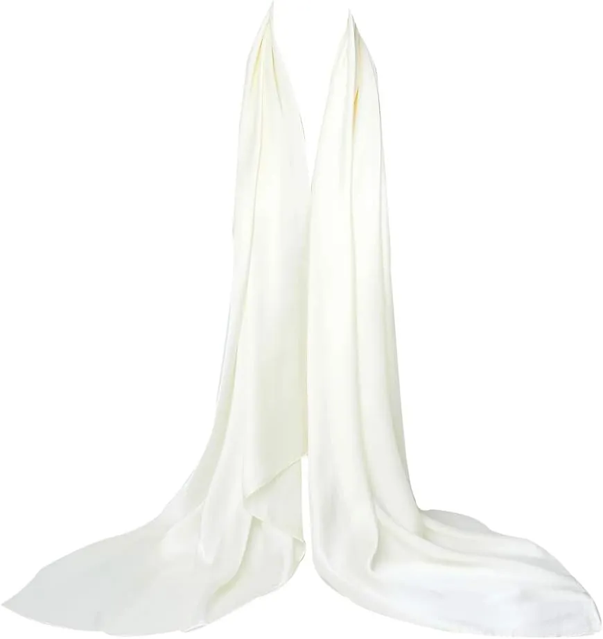 Bellonesc Silk Scarf 100% silk Long Lightweight Sunscreen Shawls for Women