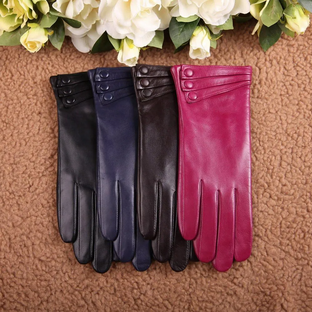 Bestselling Womens Touchscreen Texting Driving Winter Warm Nappa Leather Gloves (Fleece or Cashmere Lining)