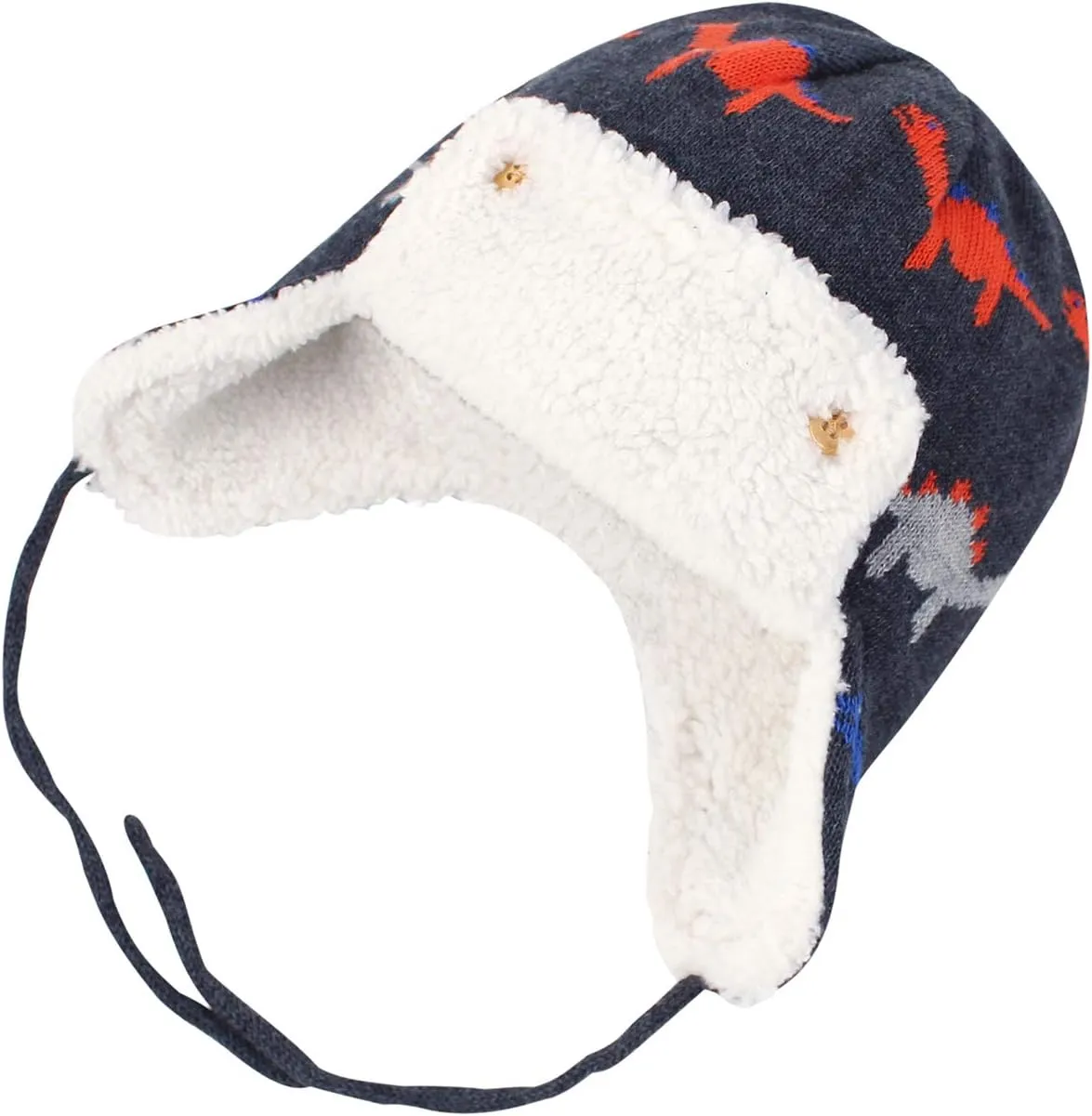 Century Star Baby Fleece Hat Warm Earflap Kids Caps Toddler Boys Winter Hat and Mitten Set