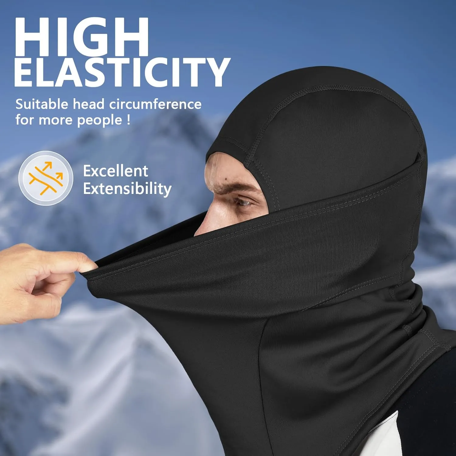 Cold Weather Winter Ski Mask Masks for Men Women Thermal Balaclava Full Face Mask Neck Warmer Hood for Running Skiing