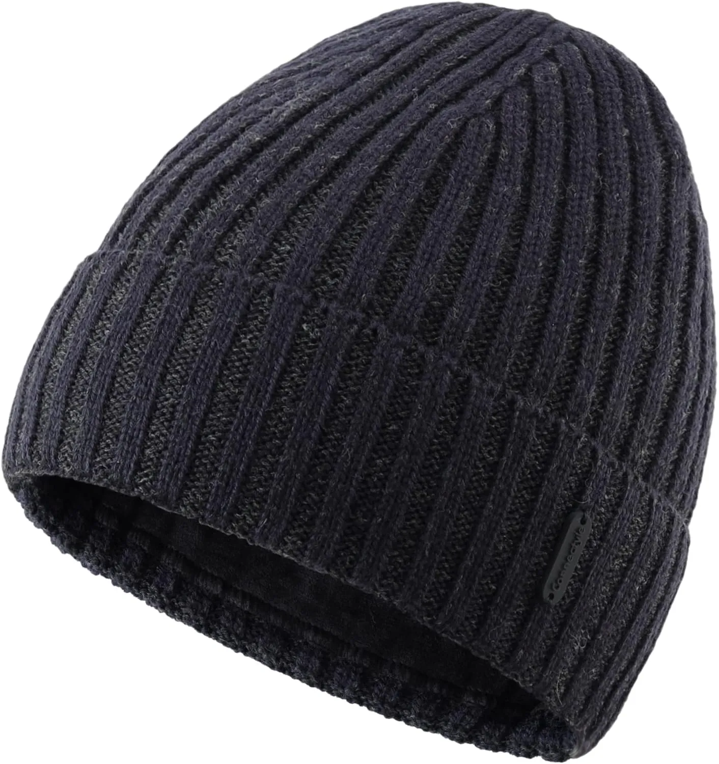 Connectyle Fleece Lined Cuffed Beanie Hat for Men Women Knitted Winter Wool Beanies Skull Cap Warm Watch Hat
