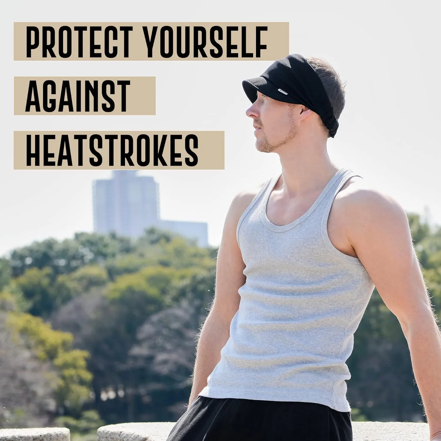 Cooling Sports Visor Sun Hat - Womens Mens Athletic Wide Brim Summer Caps UPF-Cutting