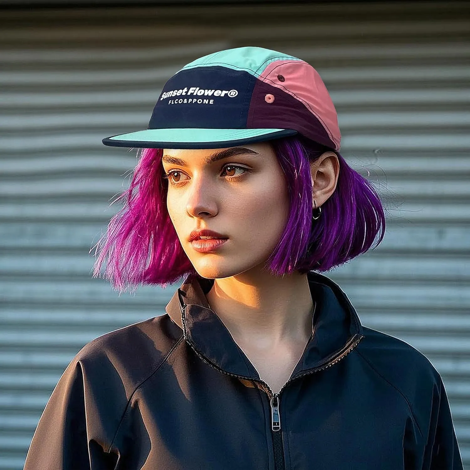 Croogo Men 5 Panel Baseball Cap Casual Dad Hat Multi Color Sports Cap Flat Bill Trucker Cap Summer Lightweight Umpire Sun Hat