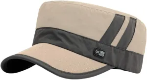 FASHIXD Mesh Military Hat for Men Summer Army Cap Quick Qry Short Bill Hat Cadet Caps
