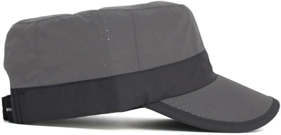 FASHIXD Mesh Military Hat for Men Summer Army Cap Quick Qry Short Bill Hat Cadet Caps