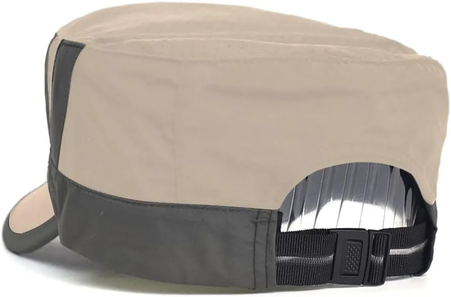 FASHIXD Mesh Military Hat for Men Summer Army Cap Quick Qry Short Bill Hat Cadet Caps