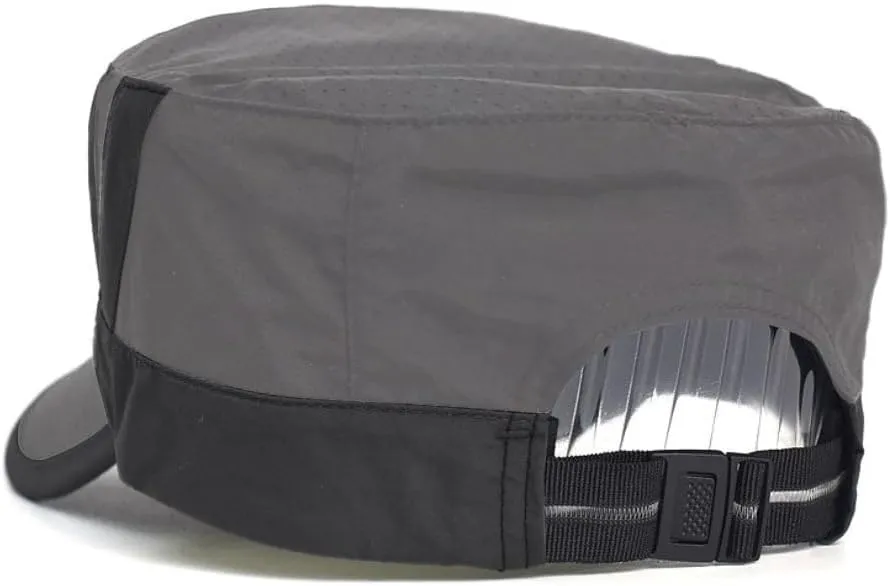 FASHIXD Mesh Military Hat for Men Summer Army Cap Quick Qry Short Bill Hat Cadet Caps