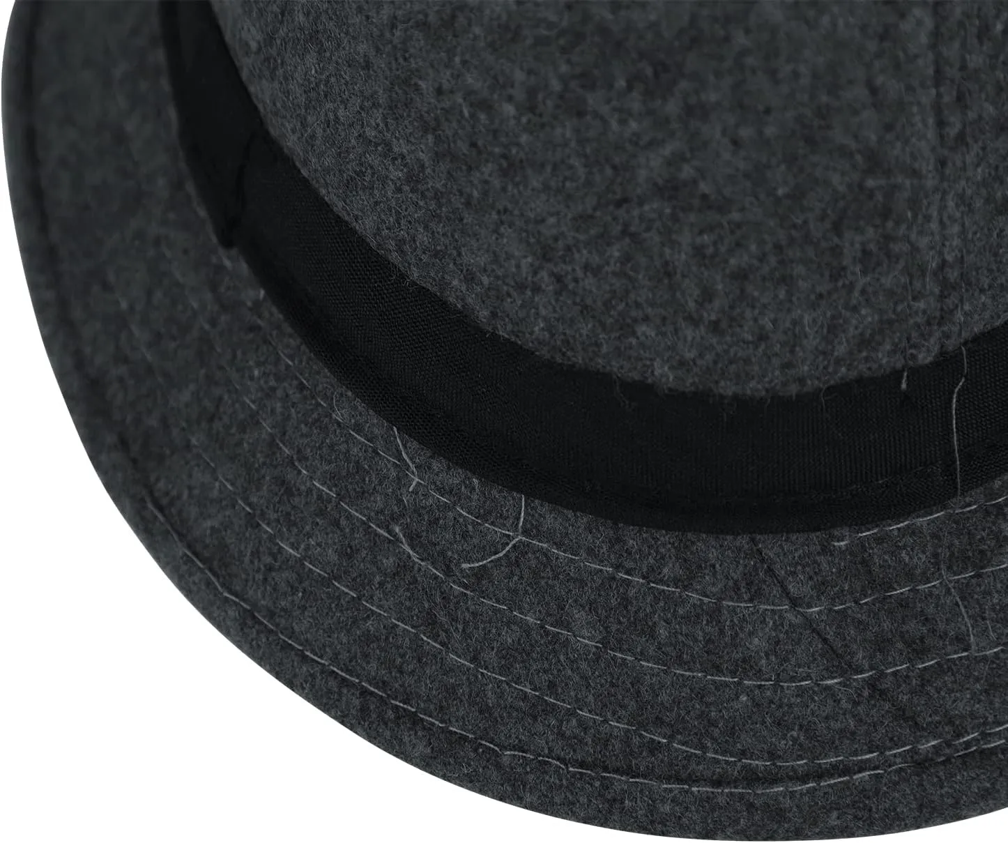 Felt Trilby Fedora Hat Short Brim Panama Jazz Hat 20s Bowler Gatsby Cap for Men Women