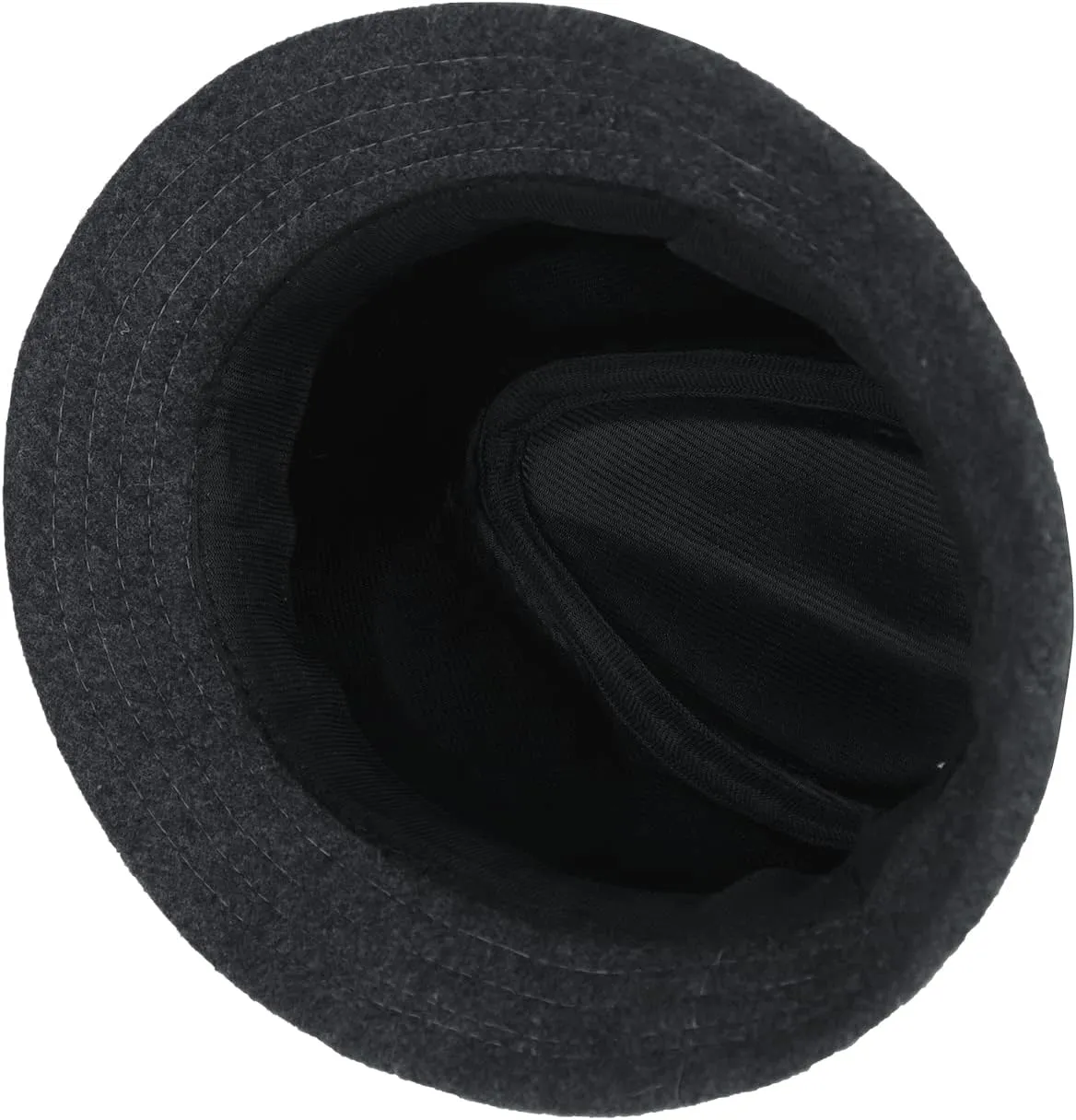 Felt Trilby Fedora Hat Short Brim Panama Jazz Hat 20s Bowler Gatsby Cap for Men Women