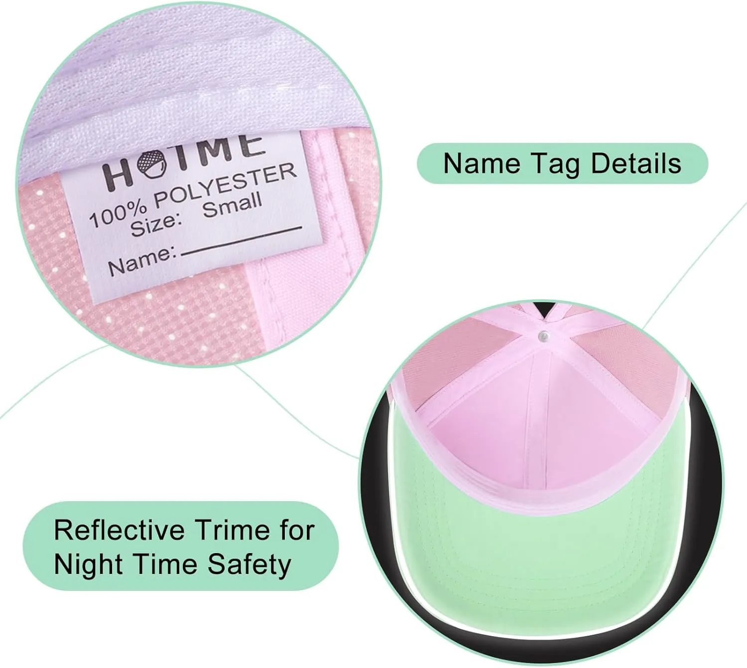 Girls Criss Cross Ponytail Hat Mesh Baseball Cap Kids Quick Dry Ponycap Hats Outdoor Summer Sports Hat Age 7-12