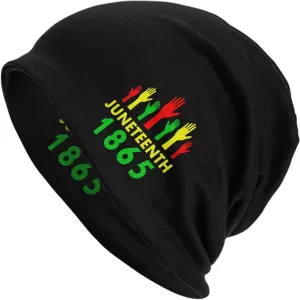 Happy Juneteenth Day Freedom 1865 Beanie Hat for Men Women Knit Warm Casual Hats Classic Winter Cap