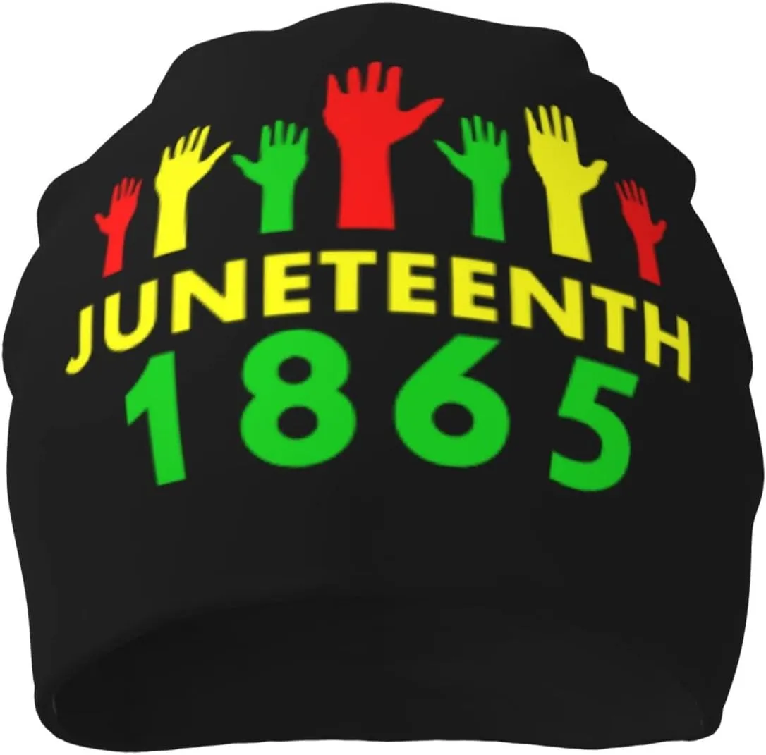 Happy Juneteenth Day Freedom 1865 Beanie Hat for Men Women Knit Warm Casual Hats Classic Winter Cap
