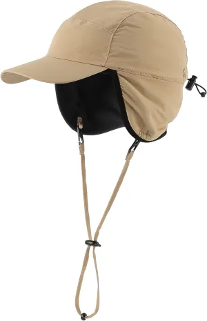 Home Prefer Waterproof Men's Winter Hats with Visor Warm Fleece Lined Baseball Cap Earflaps Trooper Trapper Hat for Men