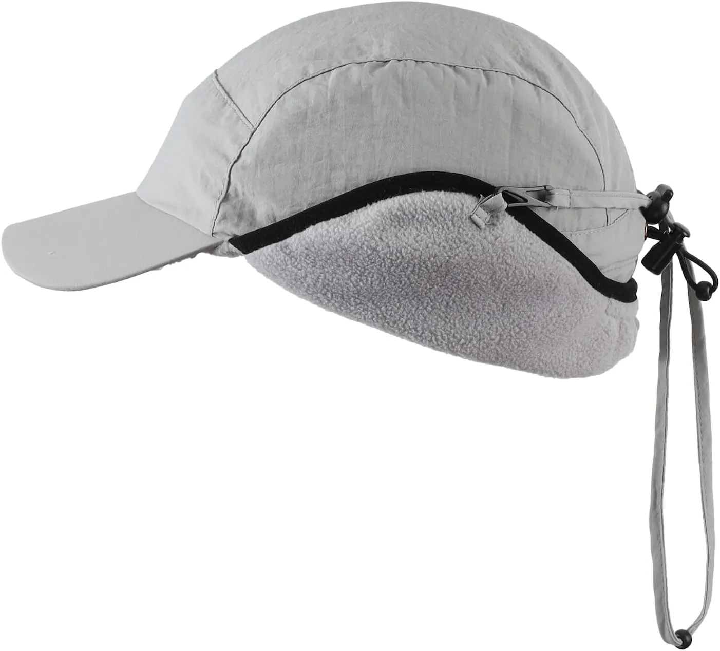 Home Prefer Waterproof Men's Winter Hats with Visor Warm Fleece Lined Baseball Cap Earflaps Trooper Trapper Hat for Men