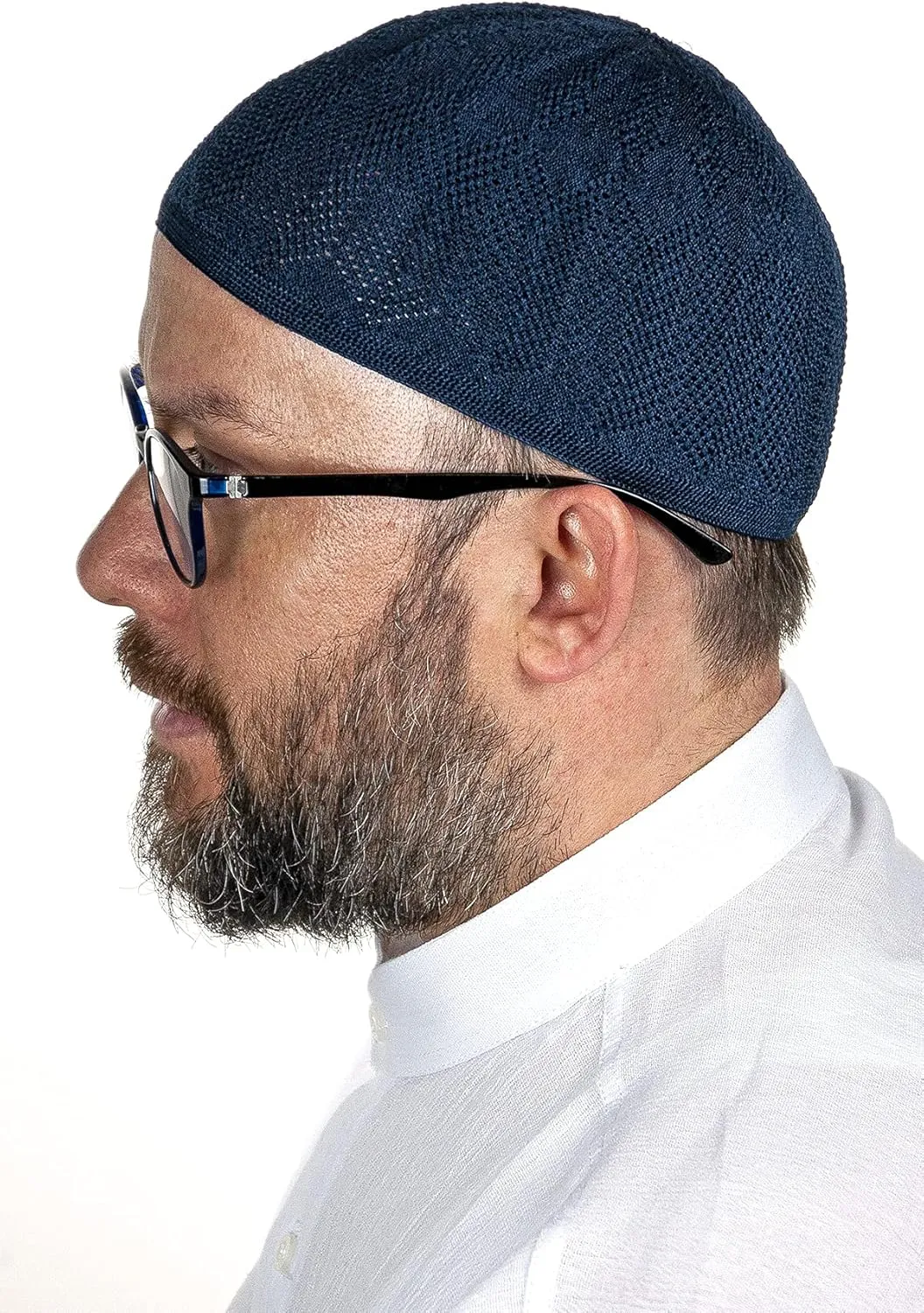 ihvan online Turkish Muslim Knitting Kufi Hats for Men, Taqiya, Takke, Peci, Islamic Caps, Islamic Gifts, Standart Size