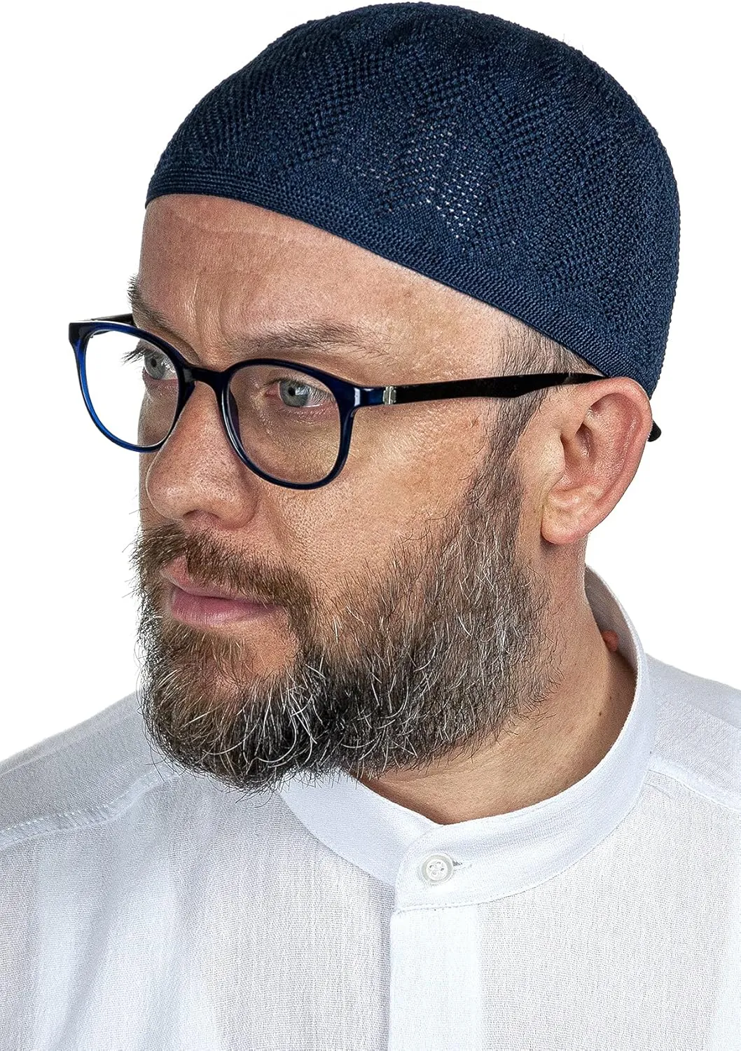 ihvan online Turkish Muslim Knitting Kufi Hats for Men, Taqiya, Takke, Peci, Islamic Caps, Islamic Gifts, Standart Size