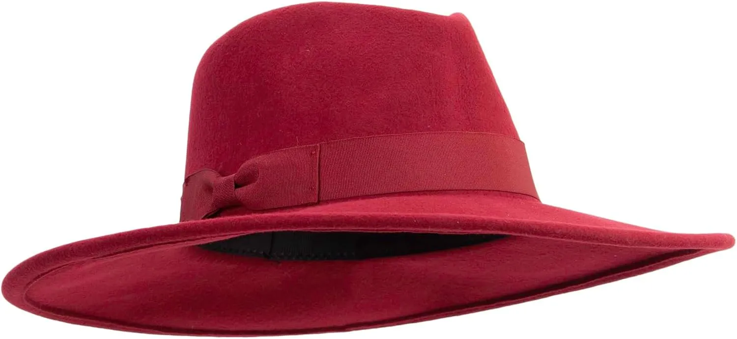 Jeanne Simmons Women's Pinched Fedora Crown Sewn Band Hat