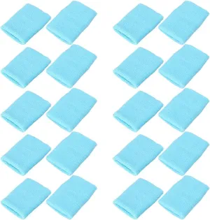 Mallofusa 10 Pack Colorful Sports Basketball Football Absorbent Wristband Party Outdoor Activity