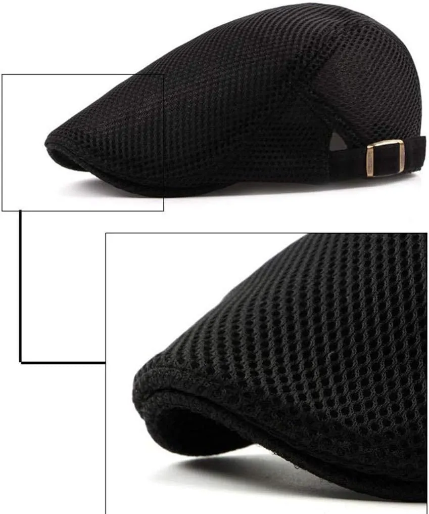 Men's Classic Herringbone Wool Newsboy Hat Winter Hats Gatsb Hunting Fishing Hat for Men Leather Fedora Hats