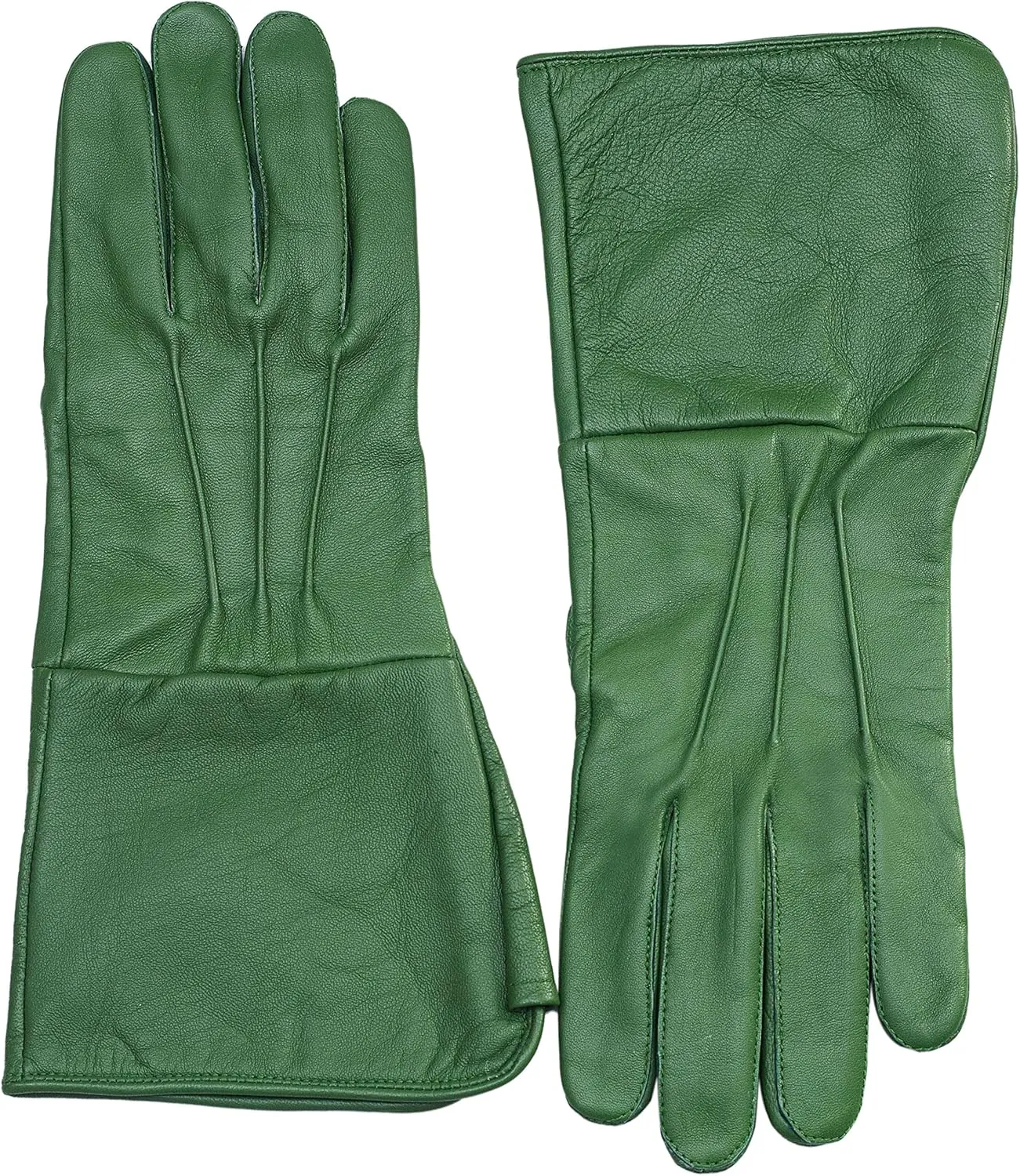 Men's Medieval Renaissance Cosplay Unlined Gauntlet Genuine Leather Costume Gloves