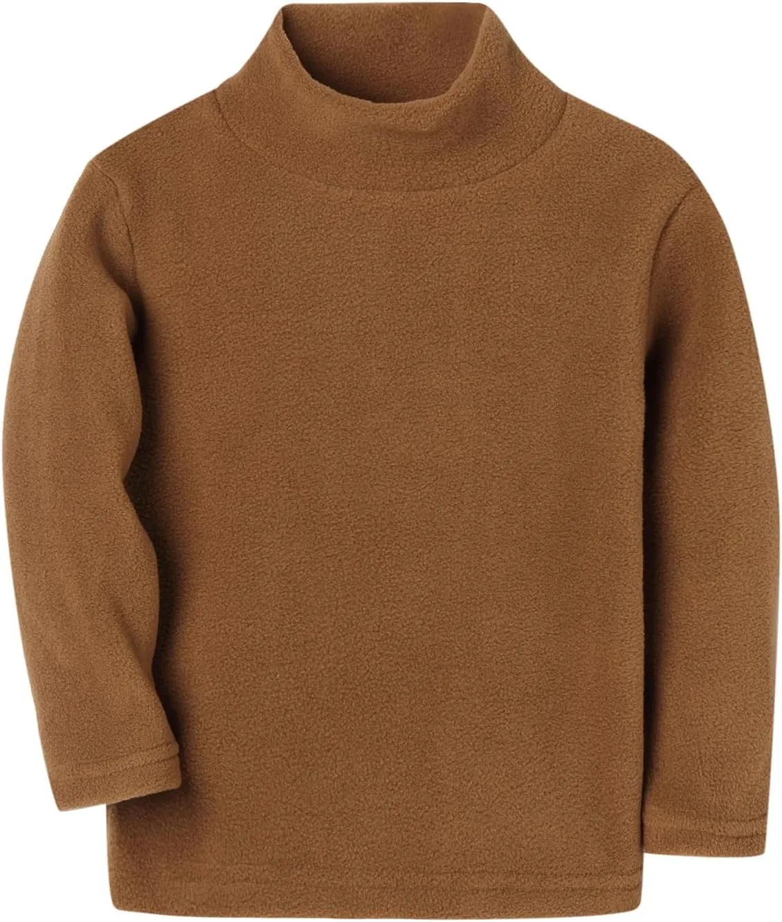 Mud Kingdom Kids Fleece Shirts High Collar Soft Tops Unisex