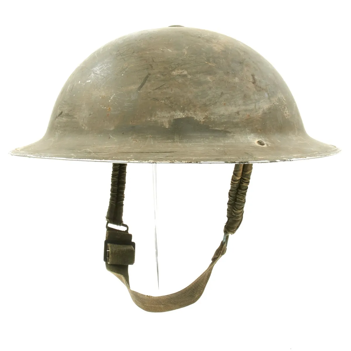 Original Canadian WWII Brodie MkII Steel Helmet by Canadian Motor Lamp Co. - Dated 1942