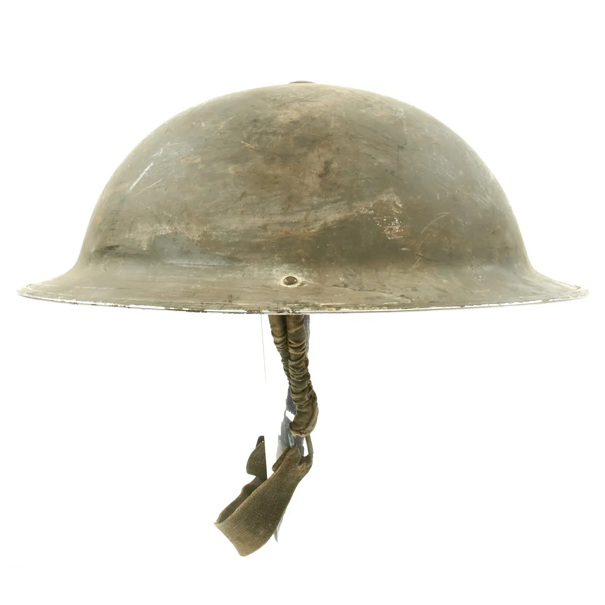 Original Canadian WWII Brodie MkII Steel Helmet by Canadian Motor Lamp Co. - Dated 1942