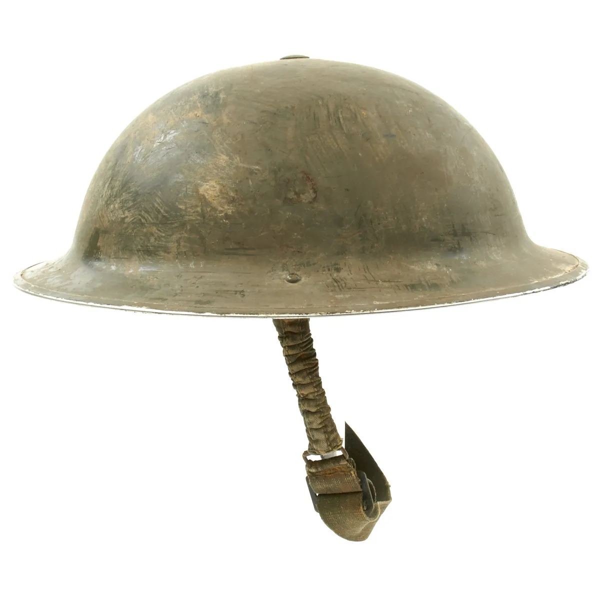 Original Canadian WWII Brodie MkII Steel Helmet by Canadian Motor Lamp Co. - Dated 1942