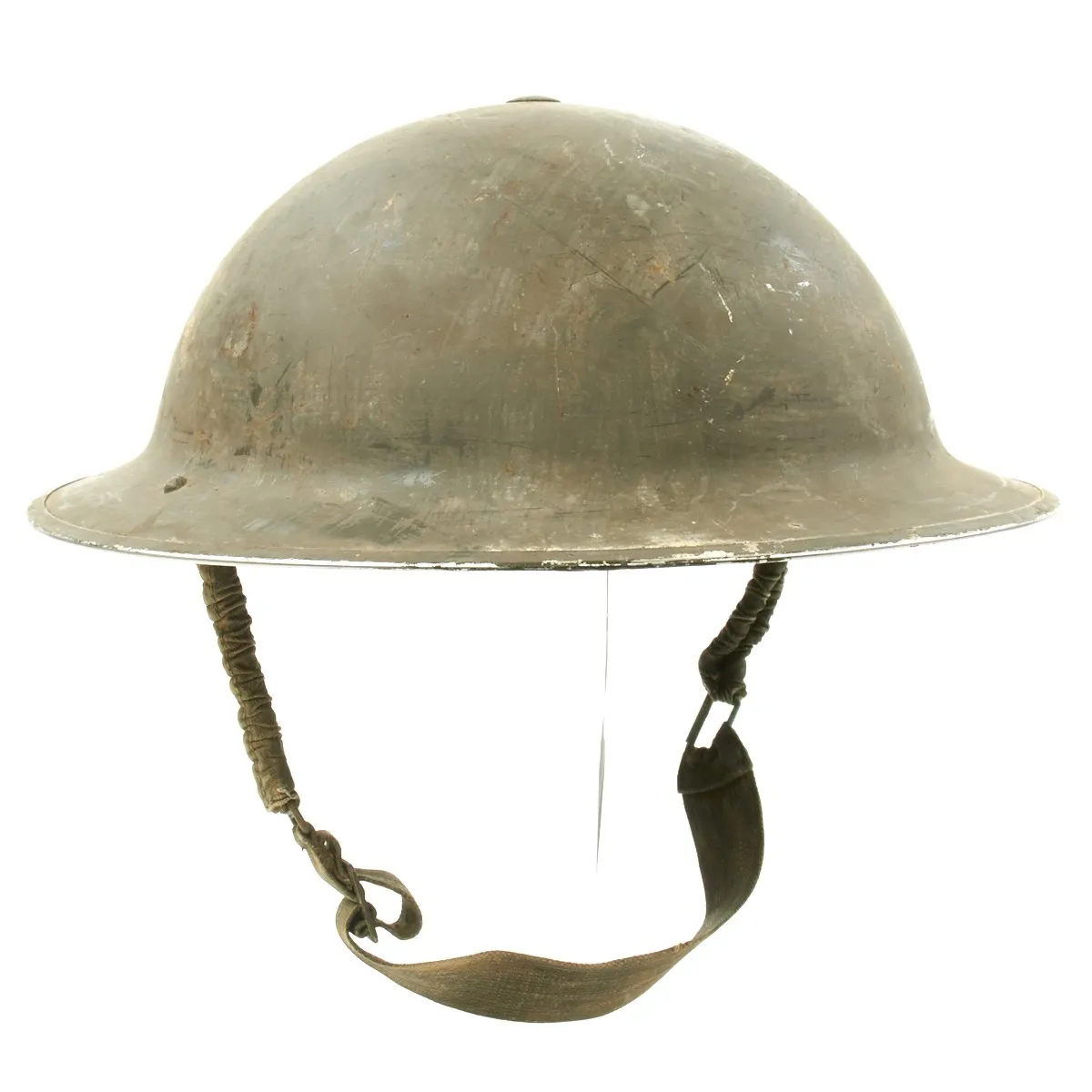 Original Canadian WWII Brodie MkII Steel Helmet by Canadian Motor Lamp Co. - Dated 1942