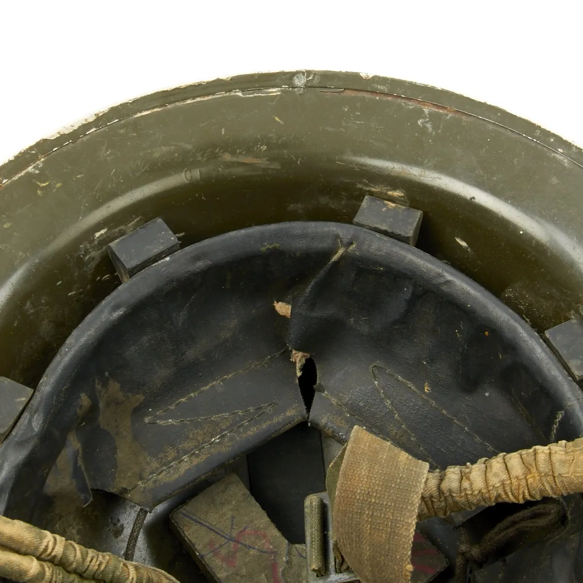 Original Canadian WWII Brodie MkII Steel Helmet by Canadian Motor Lamp Co. - Dated 1942