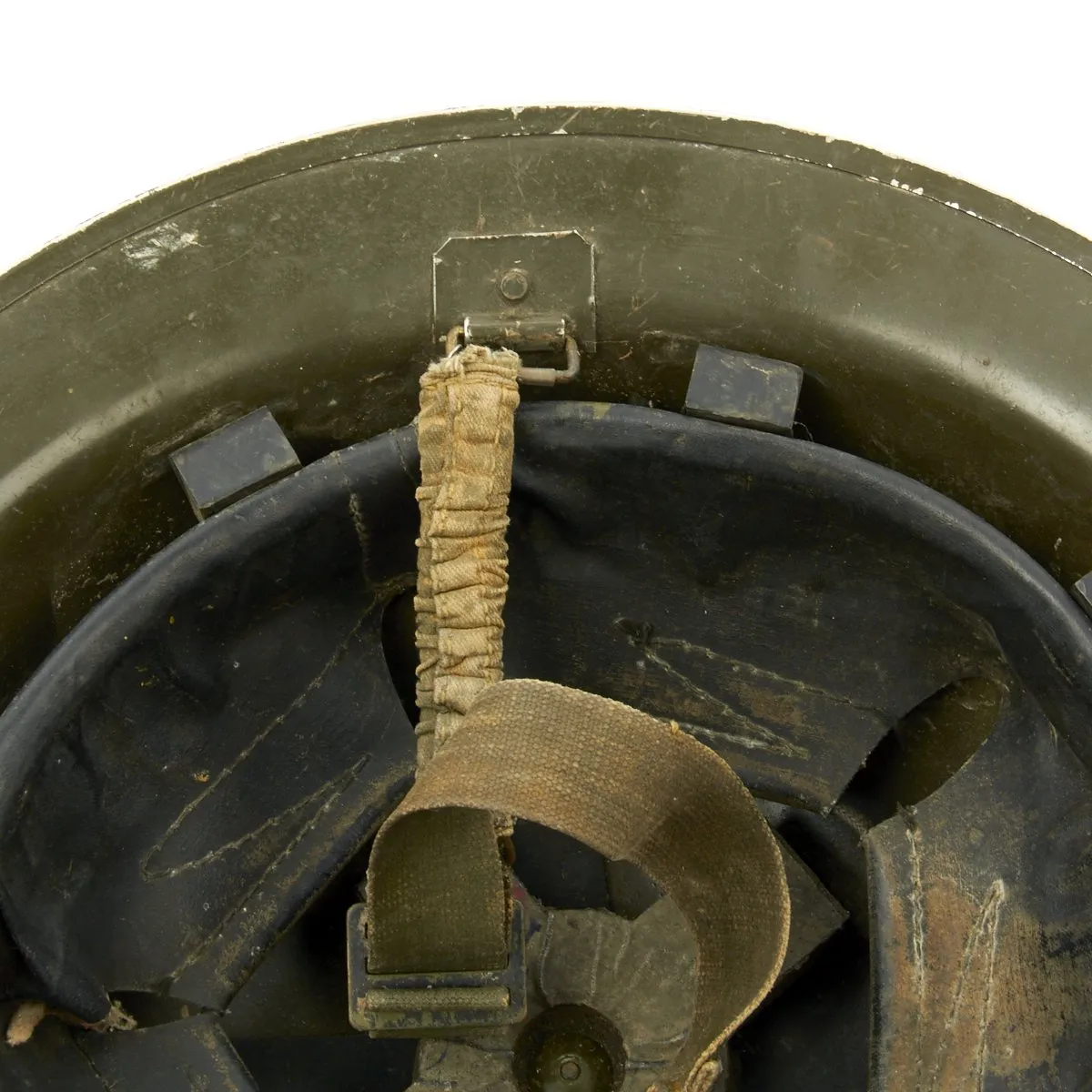 Original Canadian WWII Brodie MkII Steel Helmet by Canadian Motor Lamp Co. - Dated 1942
