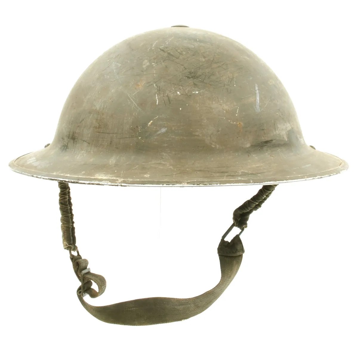 Original Canadian WWII Brodie MkII Steel Helmet by Canadian Motor Lamp Co. - Dated 1942