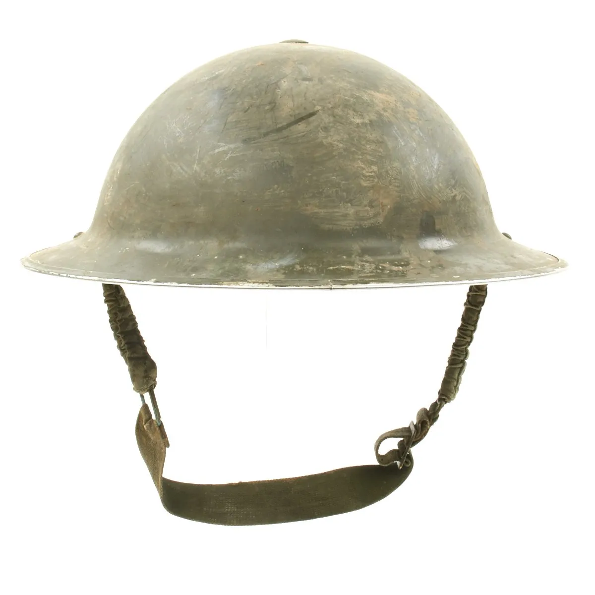 Original Canadian WWII Brodie MkII Steel Helmet by Canadian Motor Lamp Co. - Dated 1942