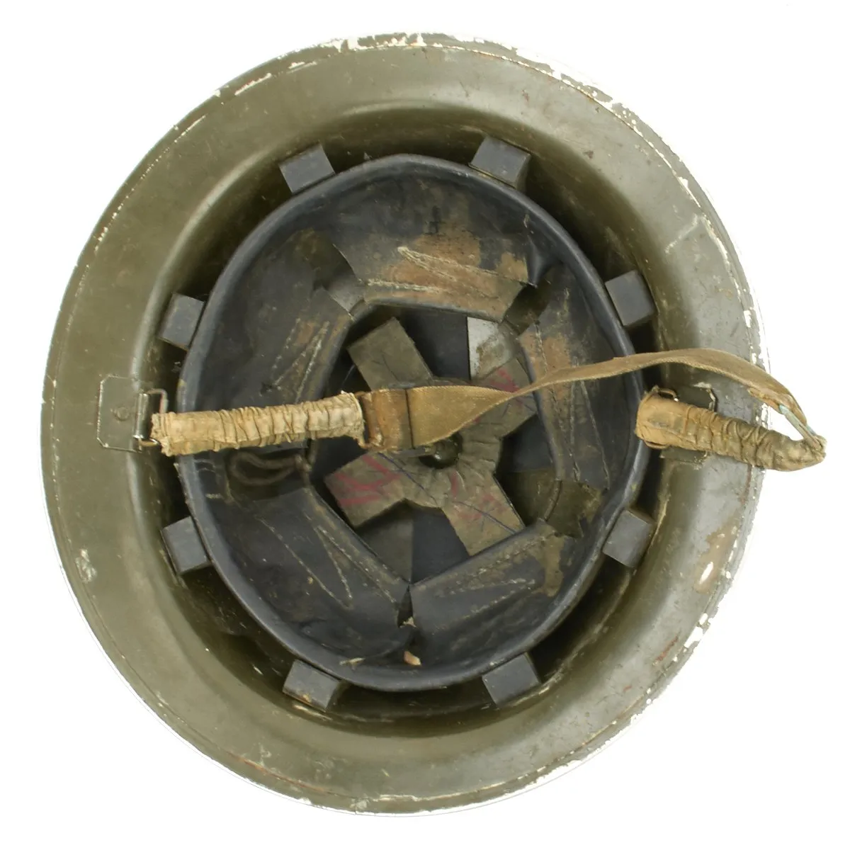 Original Canadian WWII Brodie MkII Steel Helmet by Canadian Motor Lamp Co. - Dated 1942
