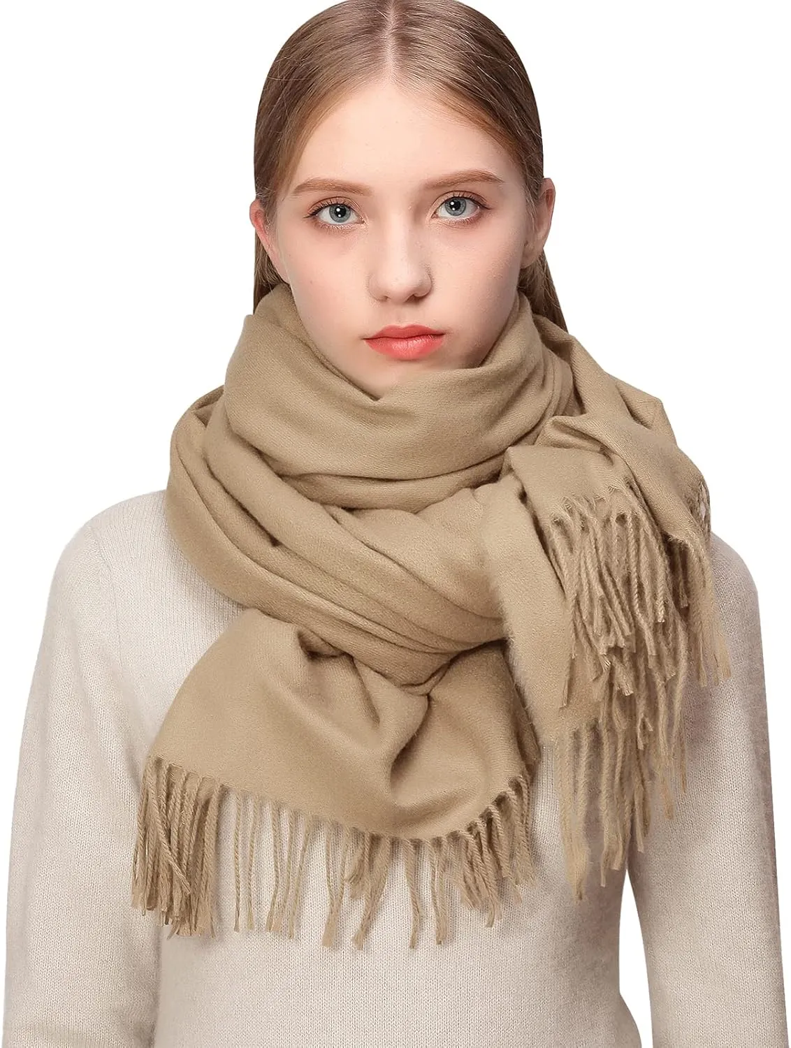 RIIQIICHY Scarfs for Women Fall Winter Pashmina Shawls and Wraps for Evening Dresses Wedding Shawl Blanket Scarves