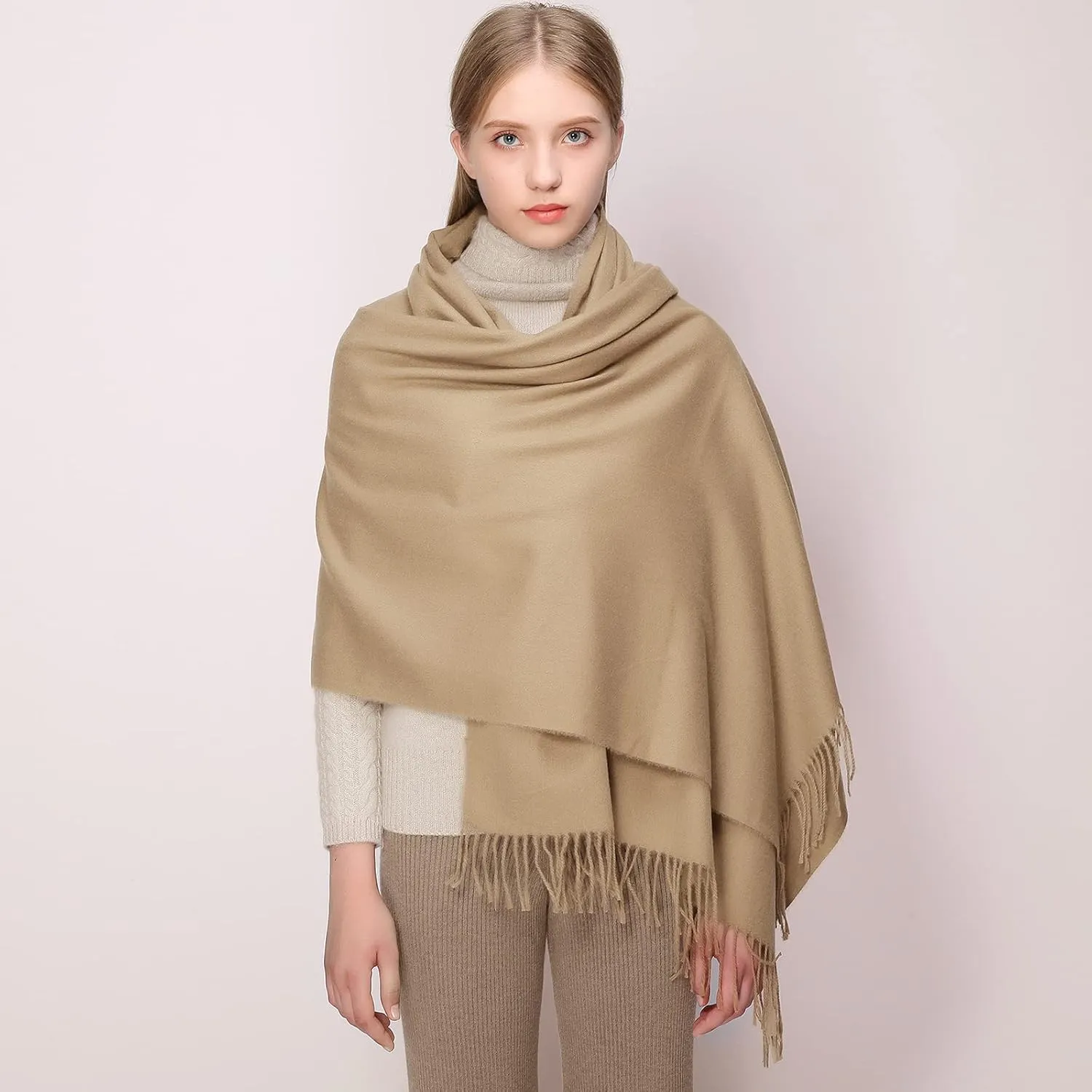 RIIQIICHY Scarfs for Women Fall Winter Pashmina Shawls and Wraps for Evening Dresses Wedding Shawl Blanket Scarves