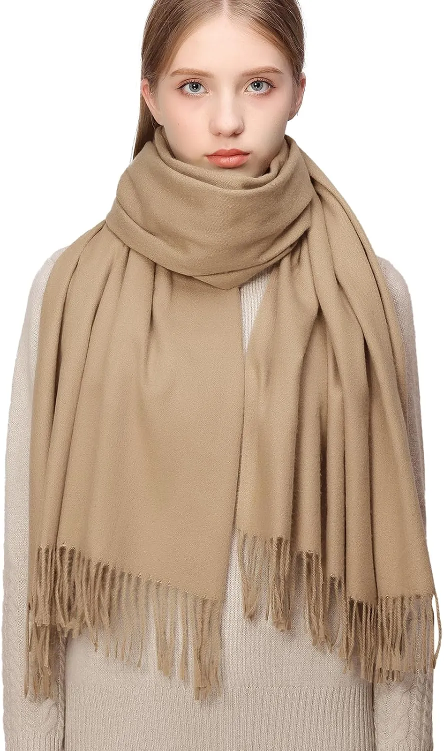 RIIQIICHY Scarfs for Women Fall Winter Pashmina Shawls and Wraps for Evening Dresses Wedding Shawl Blanket Scarves