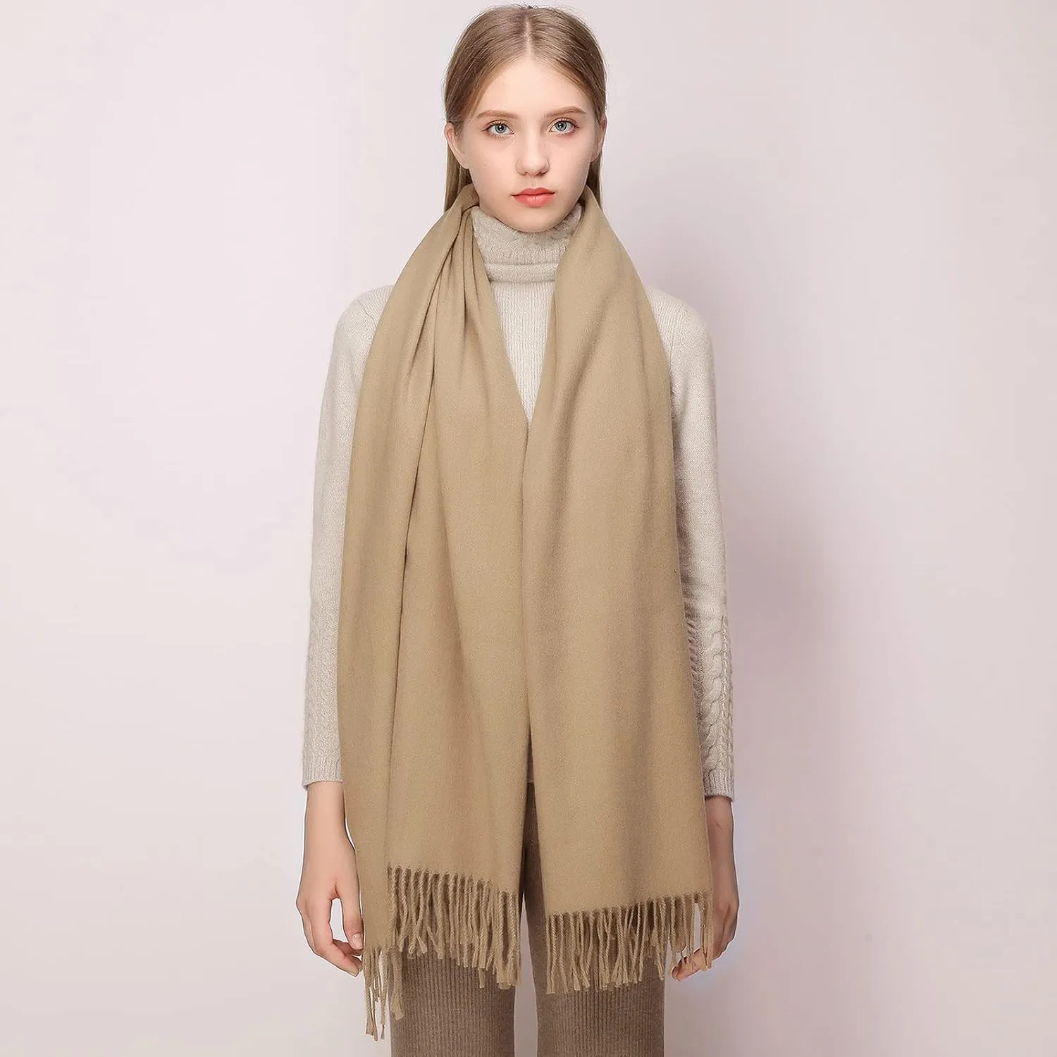 RIIQIICHY Scarfs for Women Fall Winter Pashmina Shawls and Wraps for Evening Dresses Wedding Shawl Blanket Scarves