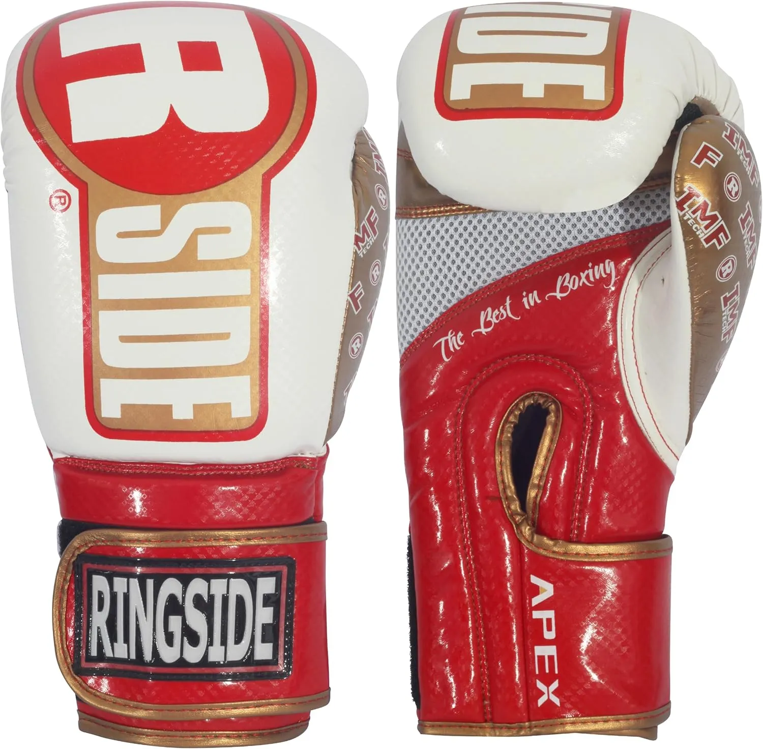 Ringside Apex Bag Gloves, IMF-Tech Boxing Gloves with Secure Wrist Support, Synthetic Boxing Gloves for Men and Women