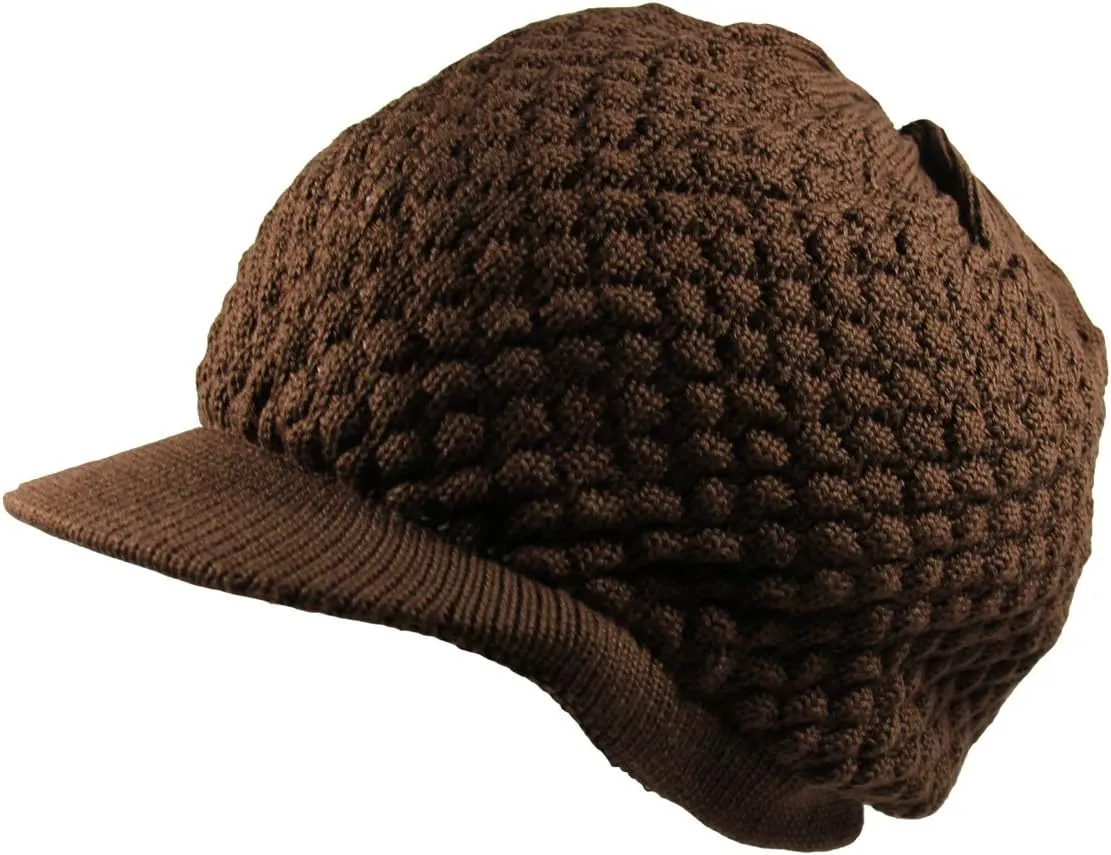 RW Unisex Cotton Rasta Beanie Visor (More Colors)