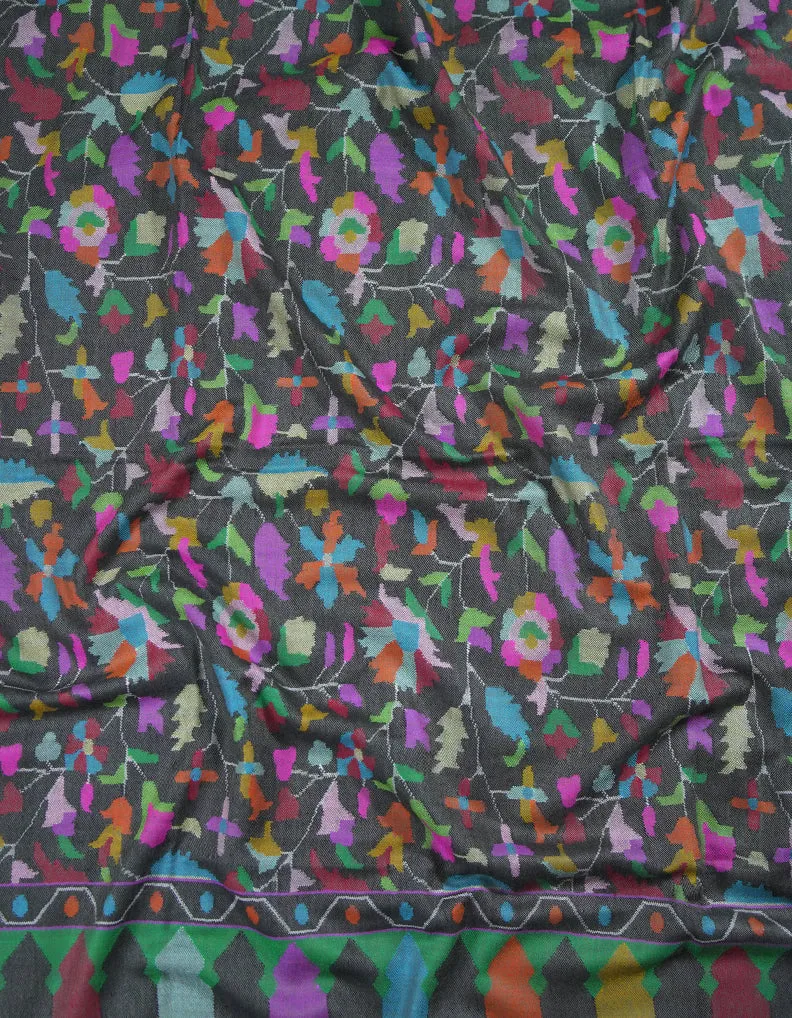 shadow black men"s kani jamma pashmina shawl 8880