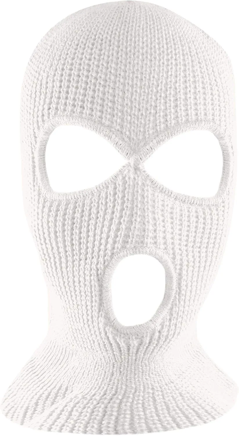 Super Z Outlet Knit Sew Acrylic Outdoor Full Face Cover Thermal Ski Mask One Size Fits Most
