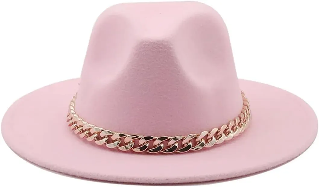 Unisex British Fedora Hats Jazz Hat European Us Wide Brim Fashion Vintage Party Church Hat