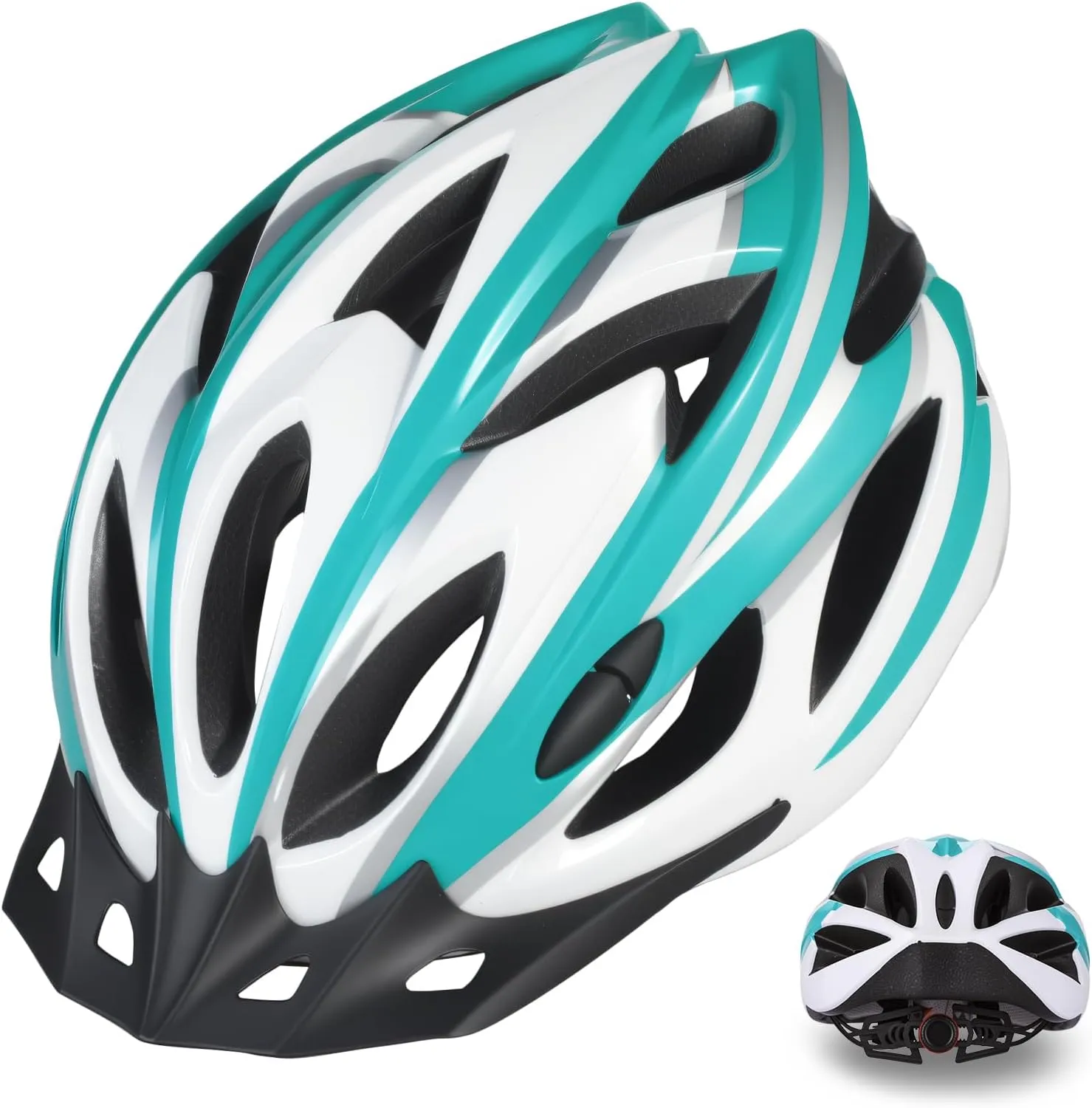Zacro Adult Bike Helmet Lightweight for Men Women Comfort with Pads&Visor, Certified Bicycle Helmet for Adults Youth Mountain Road Biker